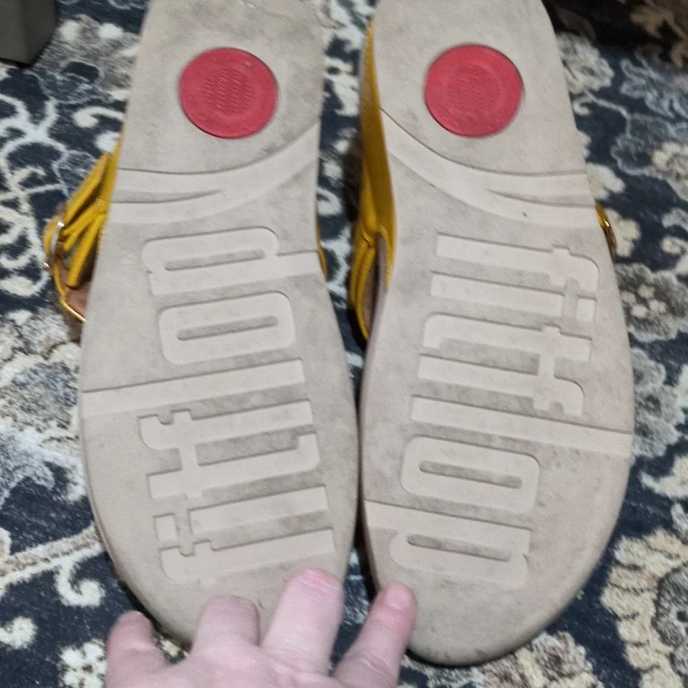 Fitflop Yellow Women's Sandals - Picture 3 of 3